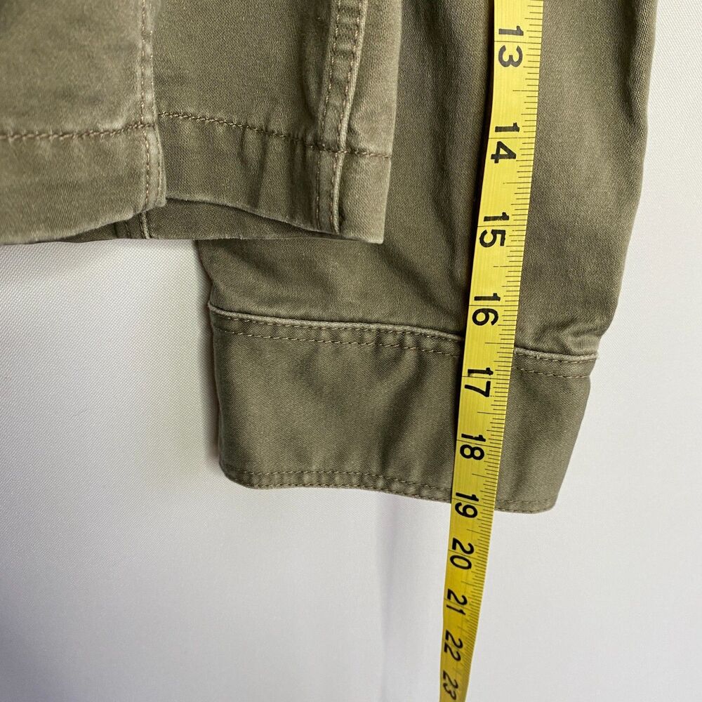 J Crew Womens Army Green Military Style Cotton Jacket Size L - Picture 11 of 12